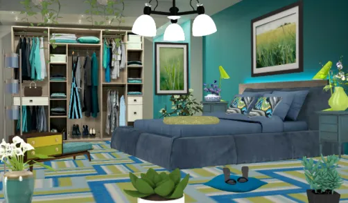 Dormitorio con vestidor