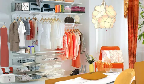 Dormitorio con vestidor