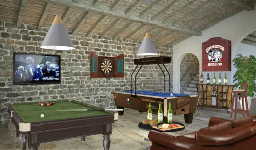 Playroom en el sótano
