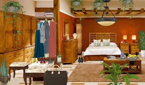 Dormitorio con vestidor