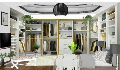 Dormitorio con vestidor