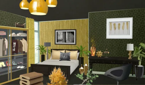 Dormitorio con vestidor