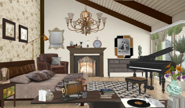 Dormitorio retro