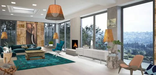 Living con vista abierta /Bazán