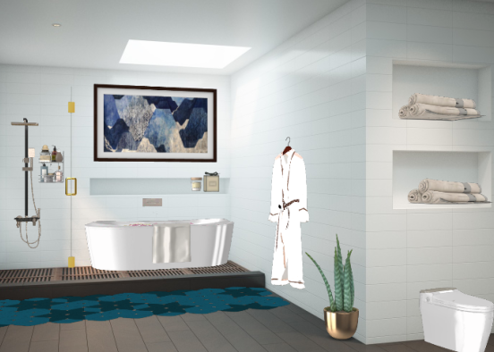 Contemporer bathroom Design Rendering