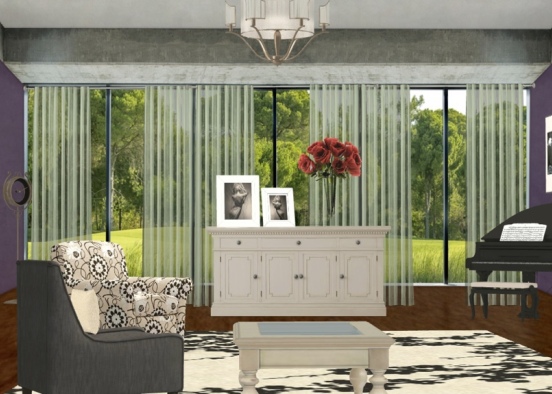 sitting room on golf course Design Rendering