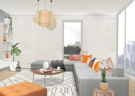 salon orange 🍊 (7) Design Rendering