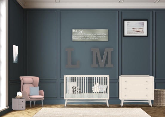 baby room for Layla Michelle  Design Rendering