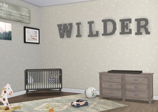 baby boy names wilder room Design Rendering
