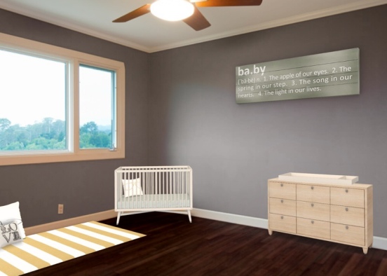 baby room for new baby Design Rendering