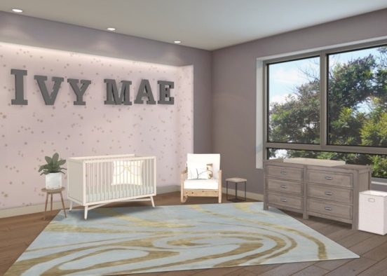 baby room for ivy Mae Design Rendering