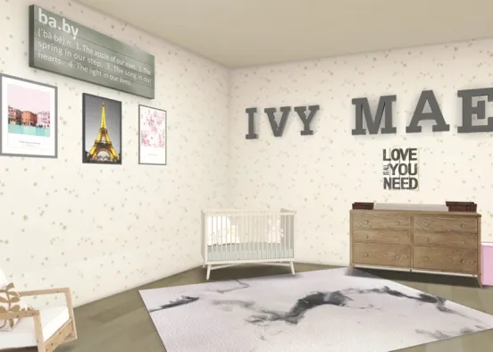 ivy mae’s  nursery Design Rendering