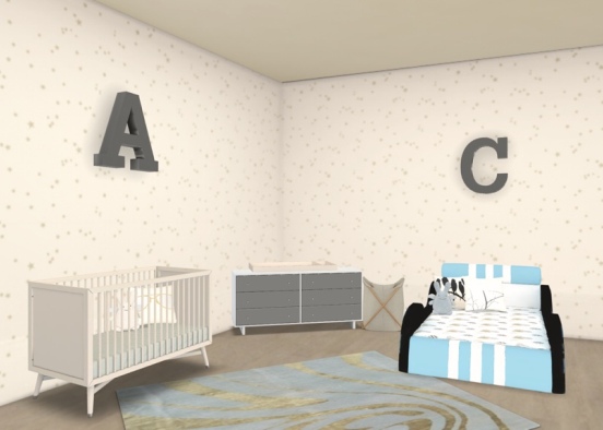 averie Michelle and Carter’s  rooms Design Rendering