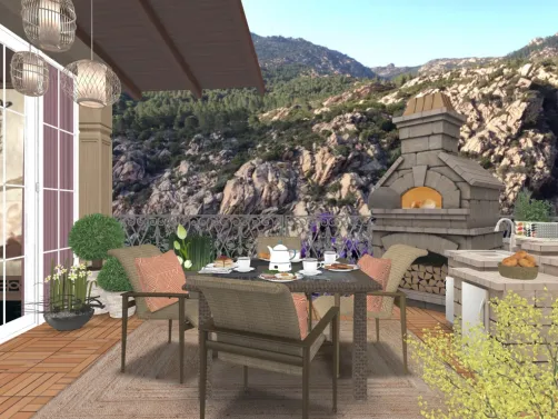 Per iniziare bene la giornata...colazione in terrazza!