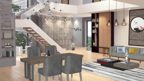 Modern Living and Dining Space
