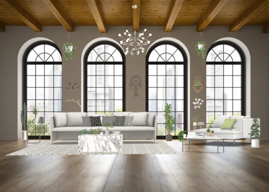 Plant living room Design Rendering