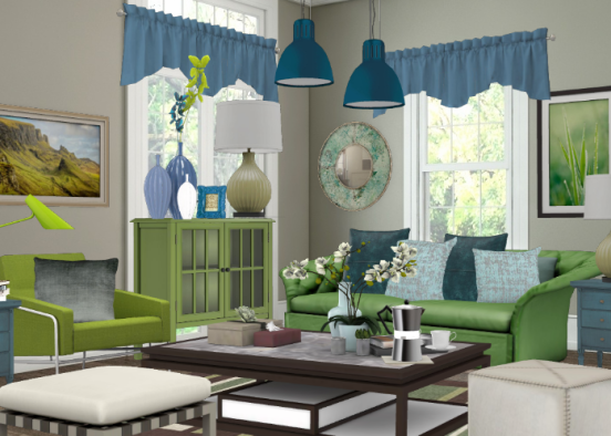 Living Room 😎 Design Rendering