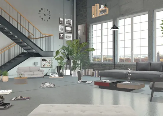 livingroom aesthetic  Design Rendering