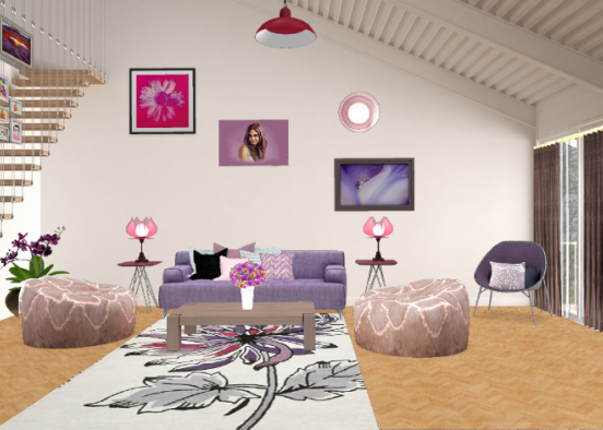 Pink n violet Design Rendering