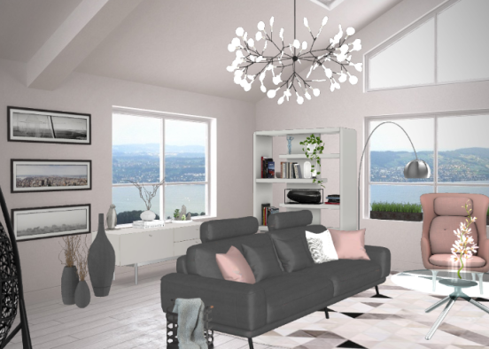 Pink living room 🌺 Design Rendering