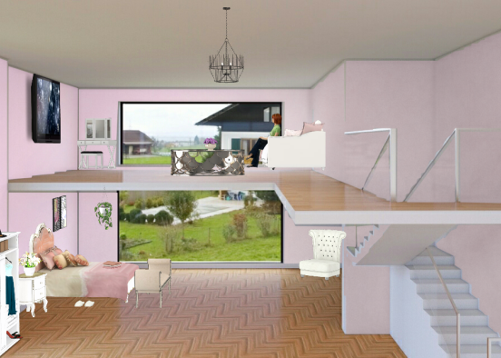 Pink &geurl  Design Rendering