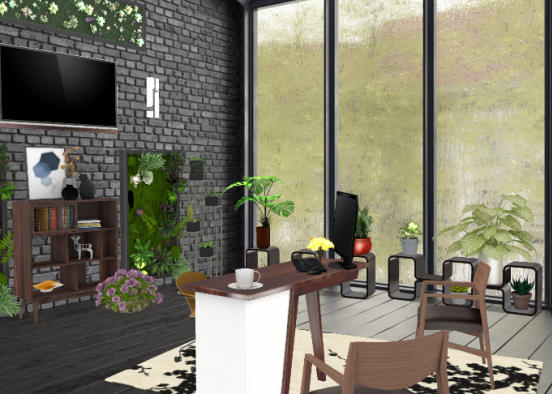 Office with a view Design Rendering