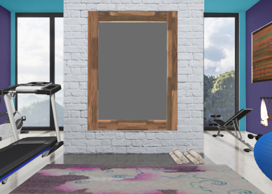 Gym and art Design Rendering