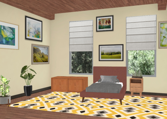 Chambre décorée 🖼 Design Rendering