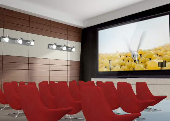 Petite salle de cinéma 🎞🎬 Design Rendering
