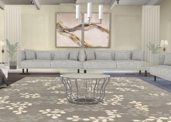 My minimalist lounge design Design Rendering