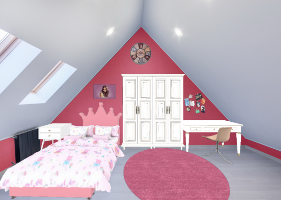 Спальня для девочки Design Rendering