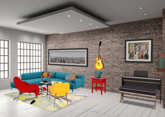 A teenager's apartment Design Rendering