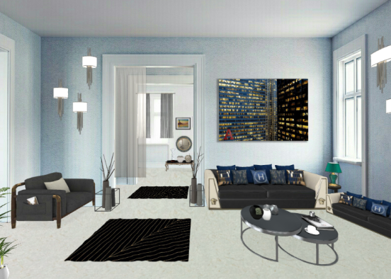 Living room design.❤️ Design Rendering