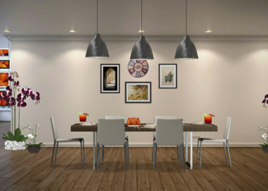 Dining room. Design Rendering