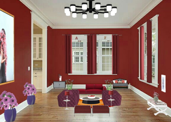 Living Room for Federica Fo Design Rendering