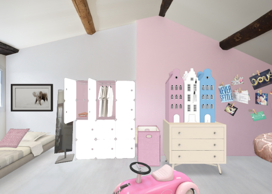 Little Girls Room Design Rendering