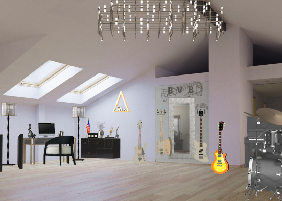 BVB music studio at home Design Rendering