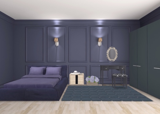 fav coloured bedroom  Design Rendering