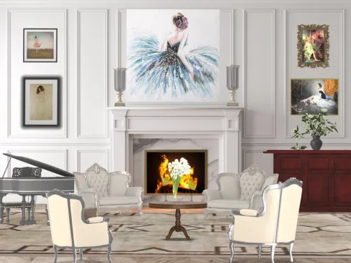 AN OLD FASHION LIVING ROOM 
