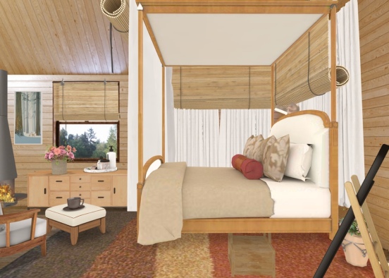A SPECIAL BEDROOM IN A SPECIAL CABIN Design Rendering