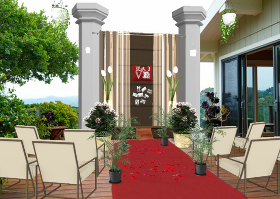 A small wedding  Design Rendering