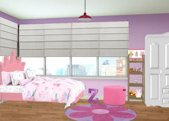 Girl bedroom, do you like it? Design Rendering