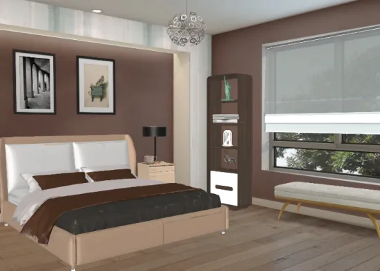 Bedroom #simpleone #simplebedroom Design Rendering