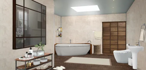 Did you like this brown bathroom?