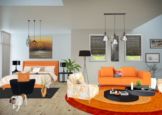Studio orange Design Rendering