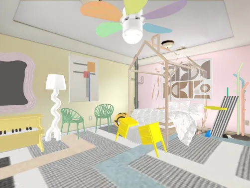 rainbow creative room
