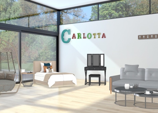 la camera di Carlotta  Design Rendering