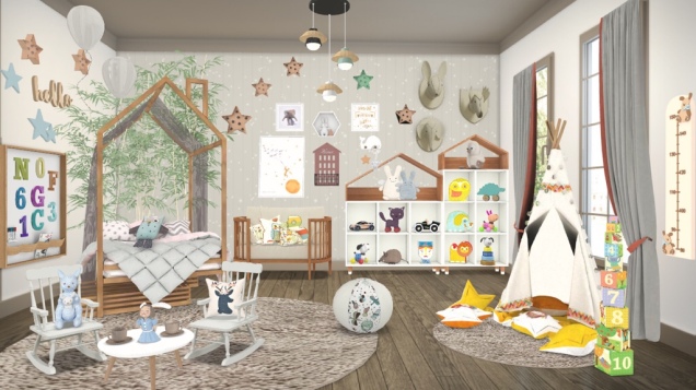 Playroom with Soft Colors