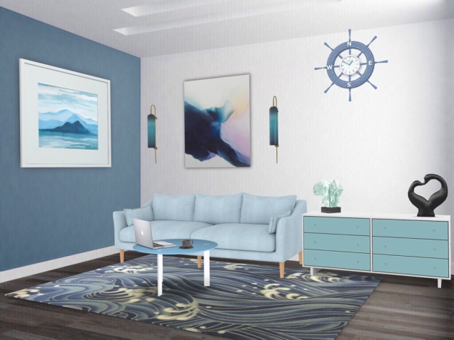 Soft Ocean Living Room