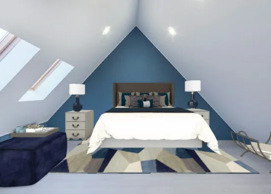 Artic bedroom  Design Rendering